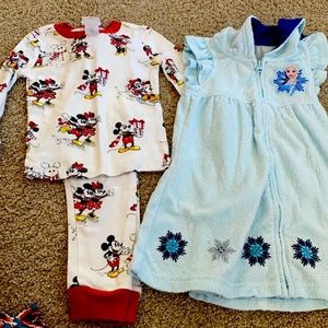 Disney Toddler PJ’s Frozen/Minnie Mikey Mouse